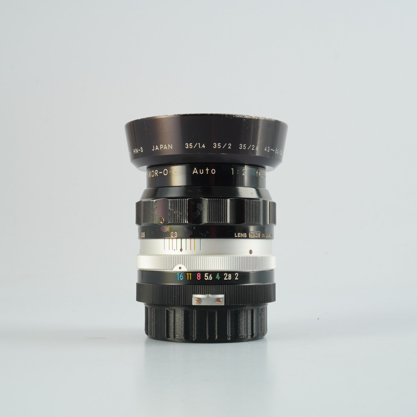 【Serviced】 Nikon 非Ai NIKKOR-O.C Auto 35mm F/2 単焦点レンズ