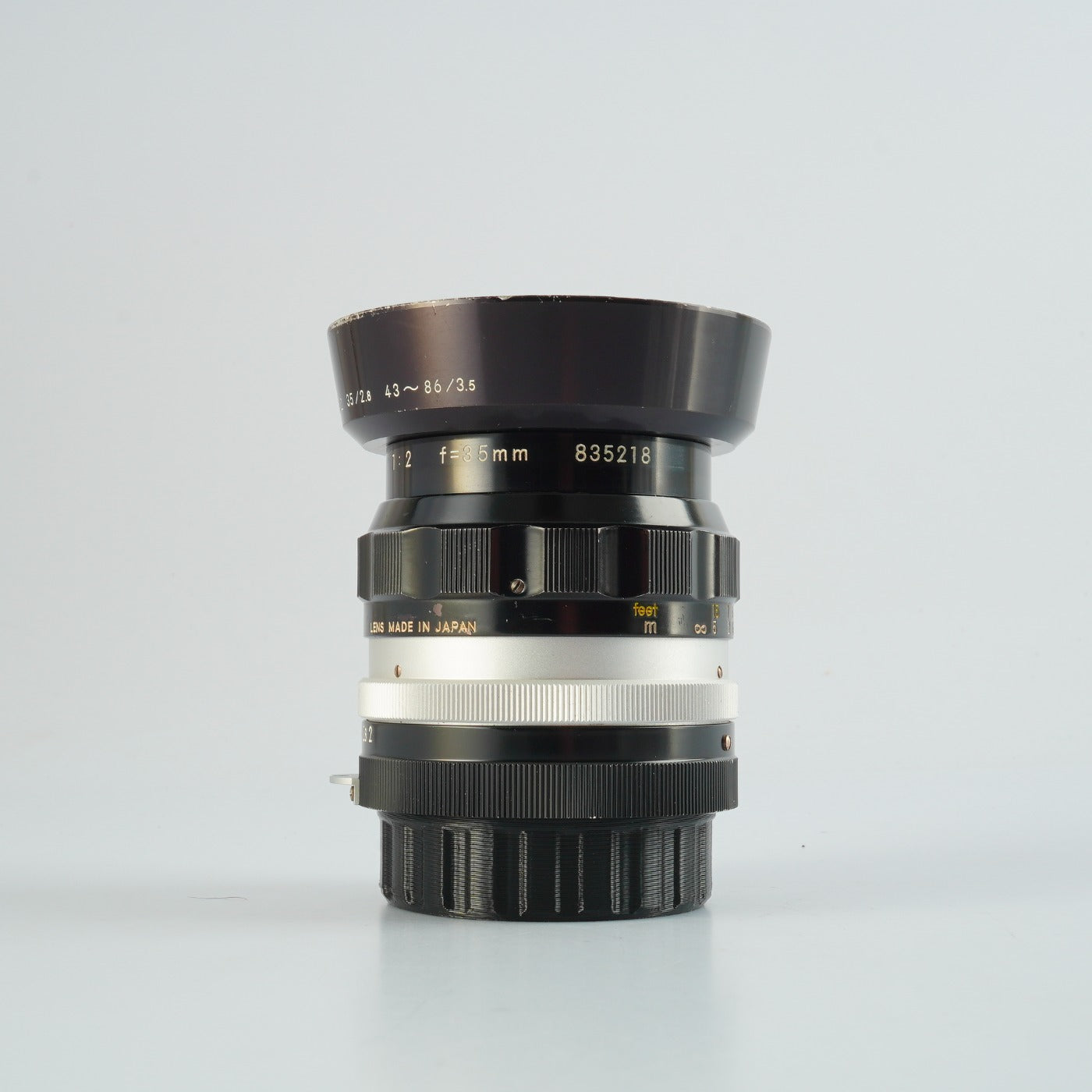 【Serviced】 Nikon 非Ai NIKKOR-O.C Auto 35mm F/2 単焦点レンズ