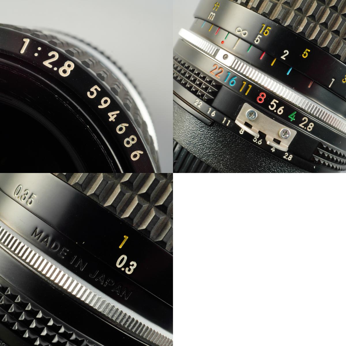 【Overhauled】 Nikon Ai Nikkor 28mm F/2.8 単焦点レンズ