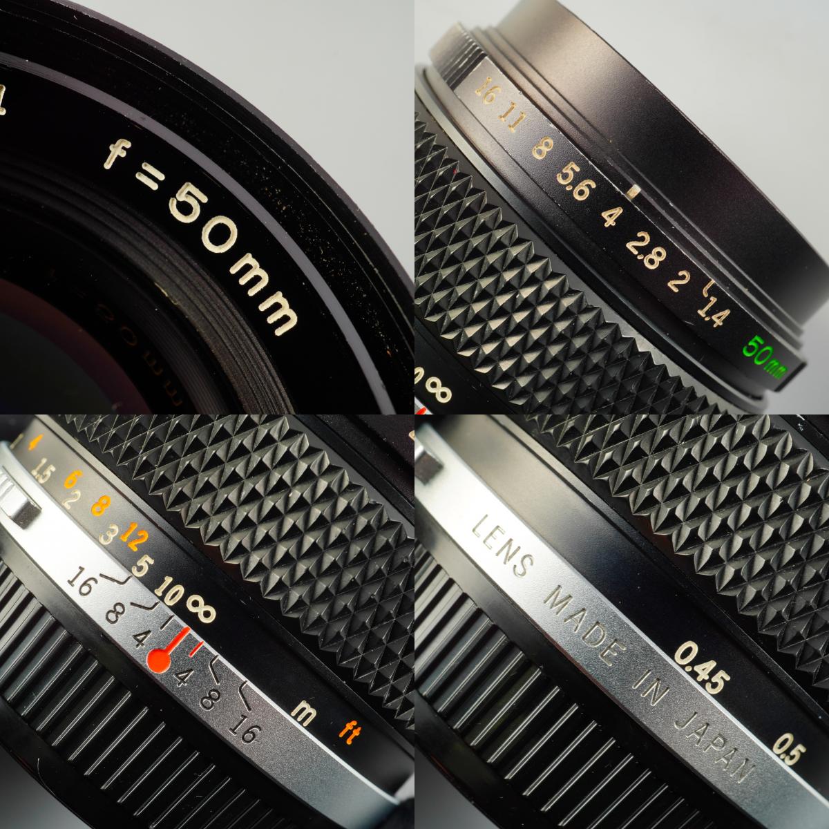 OLYMPUS OM-SYSTEM ZUIKO MC AUTO-S 50mm F/1.4 単焦点レンズ