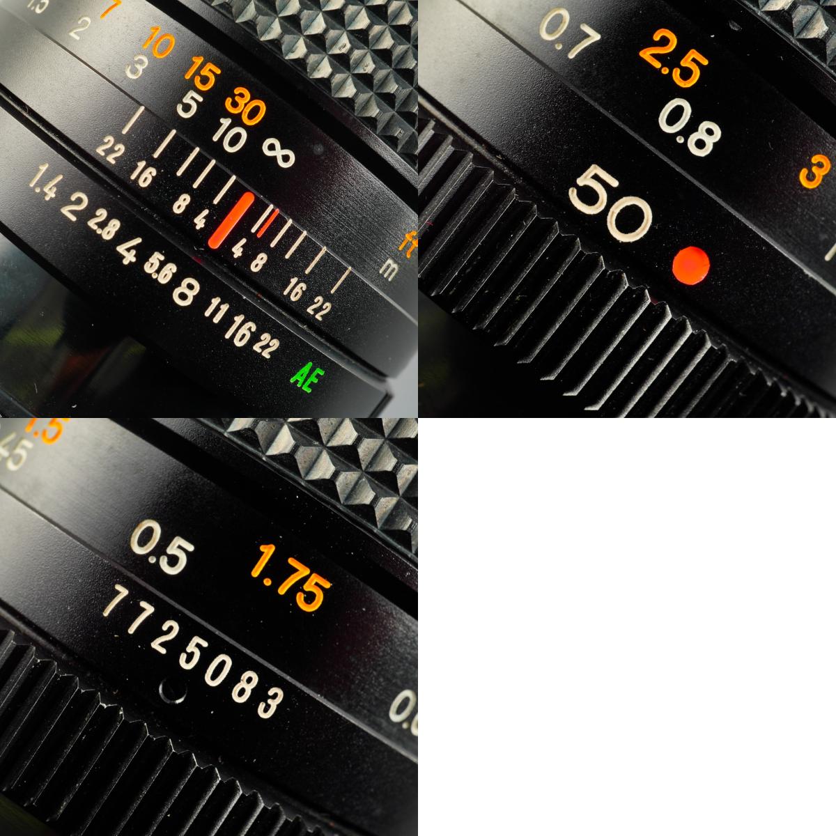 【Serviced】 Konica HEXANON AR 50mm F/1.4 単焦点レンズ