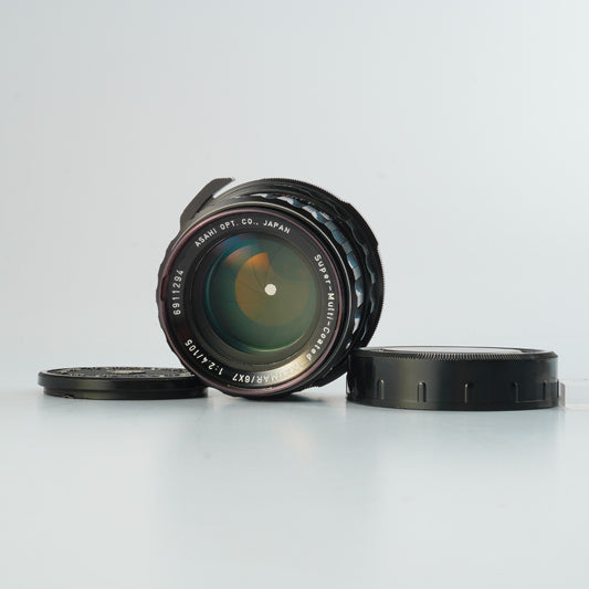 【Serviced】 PENTAX Super-Multi-Coated TAKUMAR 6x7 105mm F/2.4 (PENTAX 67用) 単焦点レンズ