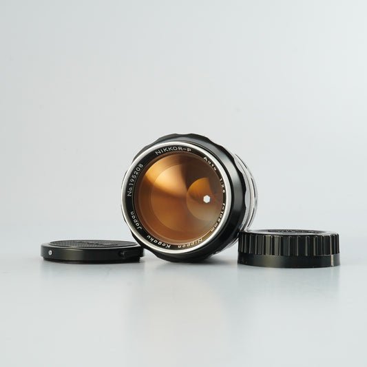 【Serviced】 Nikon 非Ai NIKKOR-P Auto 105mm F/2.5 単焦点レンズ