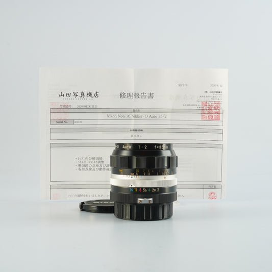 【Serviced】 Nikon 非Ai Nikkor-O Auto 35mm F/2 単焦点レンズ