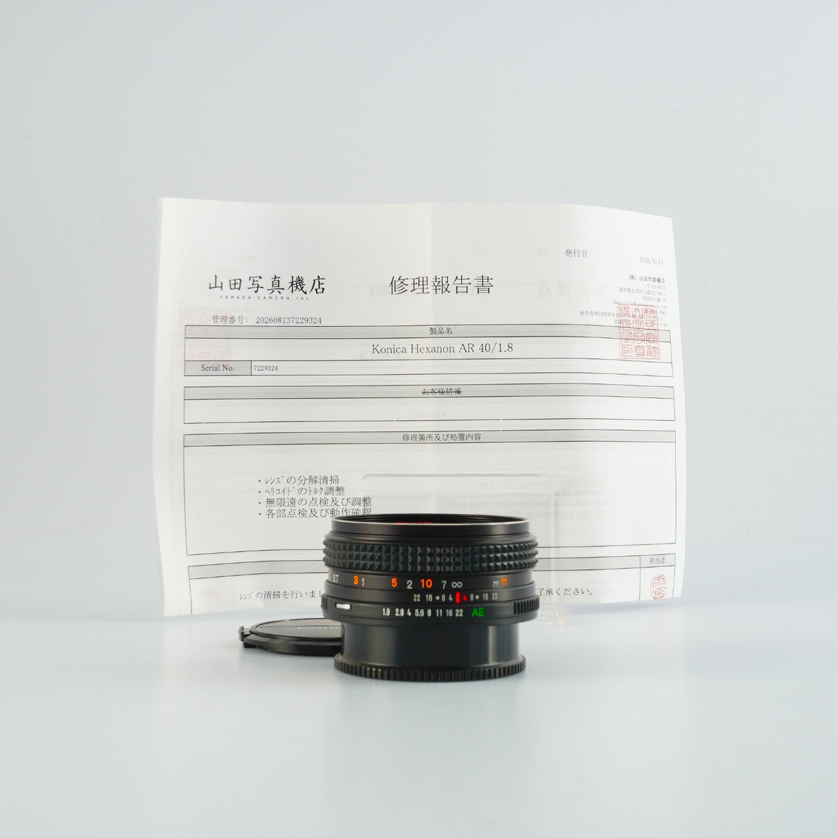 【Serviced】 Konica HEXANON AR 40mm F/1.8 単焦点レンズ