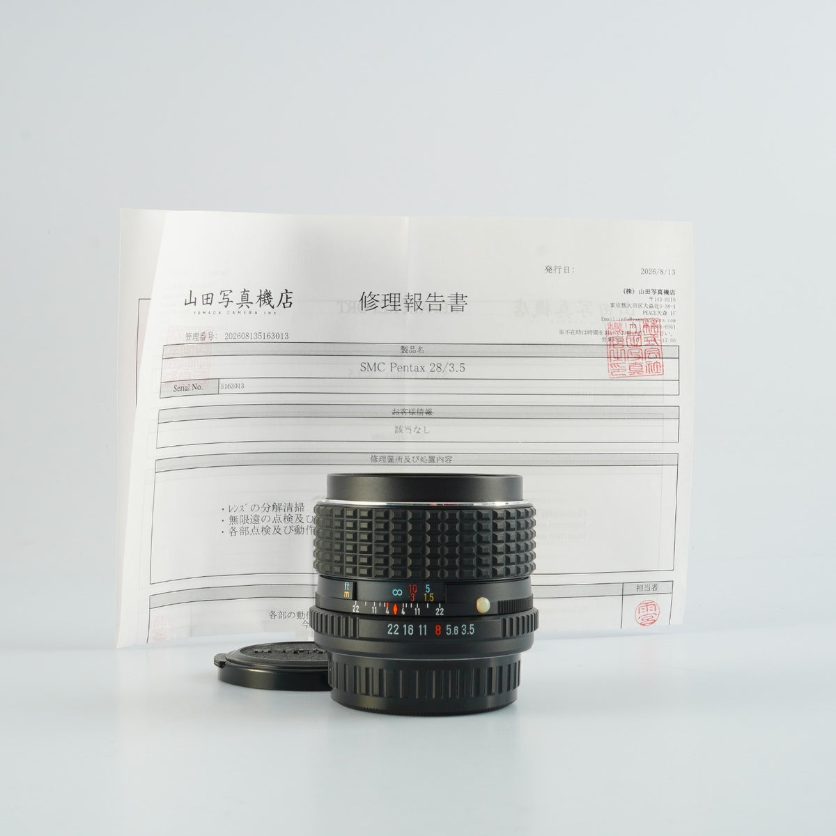 【Serviced】SMC PENTAX 28mm F/3.5 (Pentax K用) 単焦点レンズ