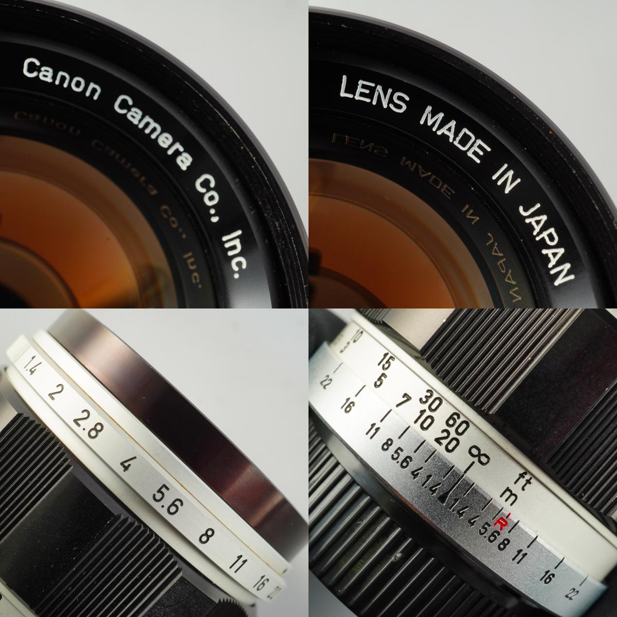 [Serviced] Canon 50mm F/1.4 LTM Prime Lens