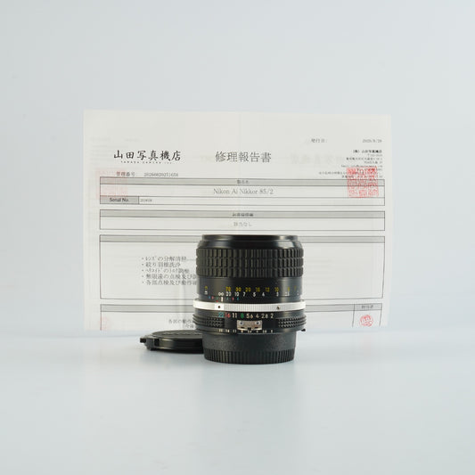 【Serviced】 Nikon Ai NIKKOR 85mm F/2 単焦点レンズ