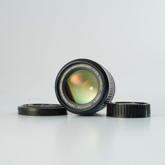 【Serviced】 MINOLTA MC TELE ROKKOR PF 100mm F/2.5 単焦点レンズ