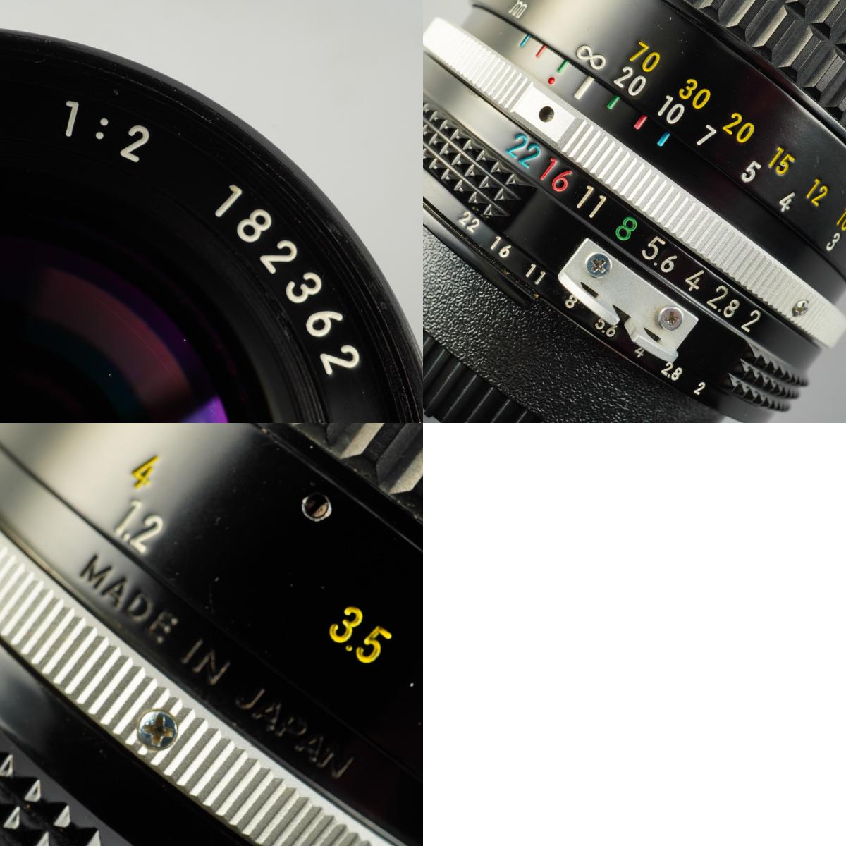 【Serviced】 Nikon Ai NIKKOR 85mm F/2 単焦点レンズ