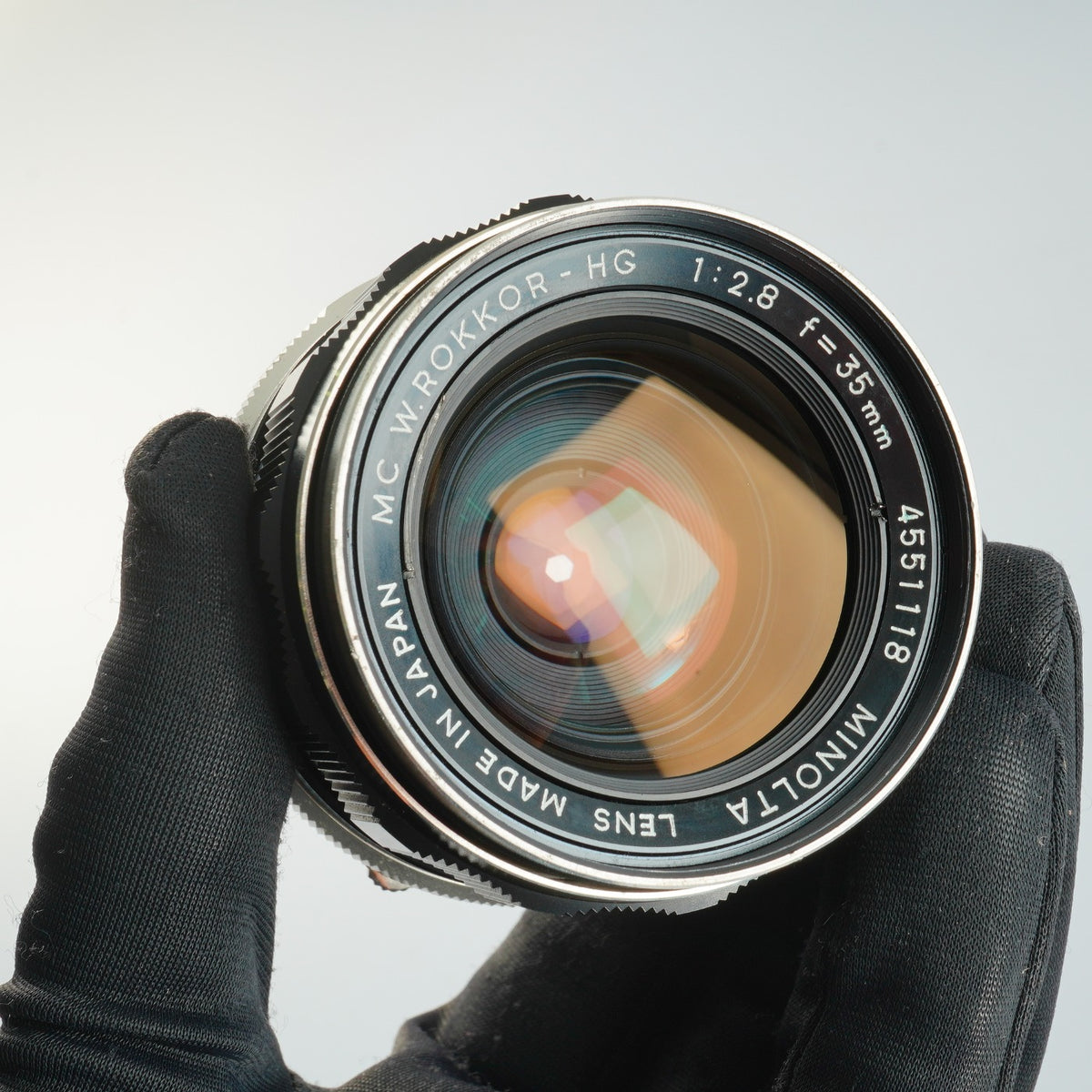 【Serviced】 MINOLTA MC W.ROKKOR-HG 35mm F/2.8 単焦点レンズ