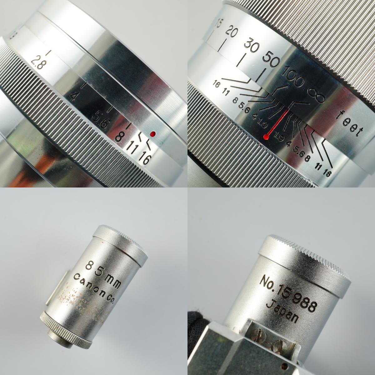 【Serviced】 Canon Serenar 85mm F/1.9 w/ Finder 単焦点レンズ