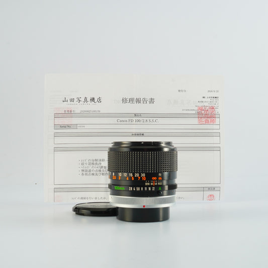 【Serviced】 Canon FD 100mm F/2.8 S.S.C. 単焦点レンズ