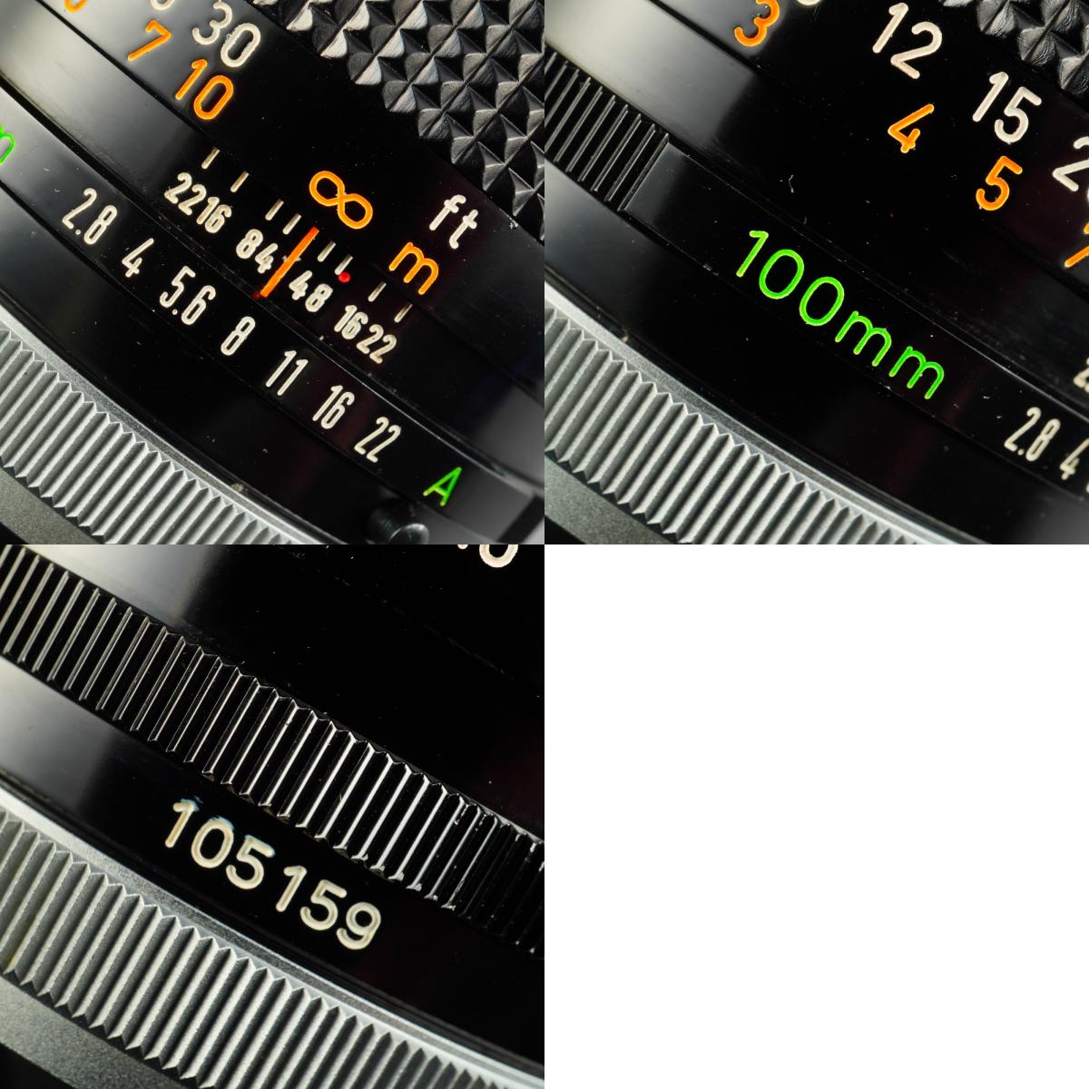 【Serviced】 Canon FD 100mm F/2.8 S.S.C. 単焦点レンズ