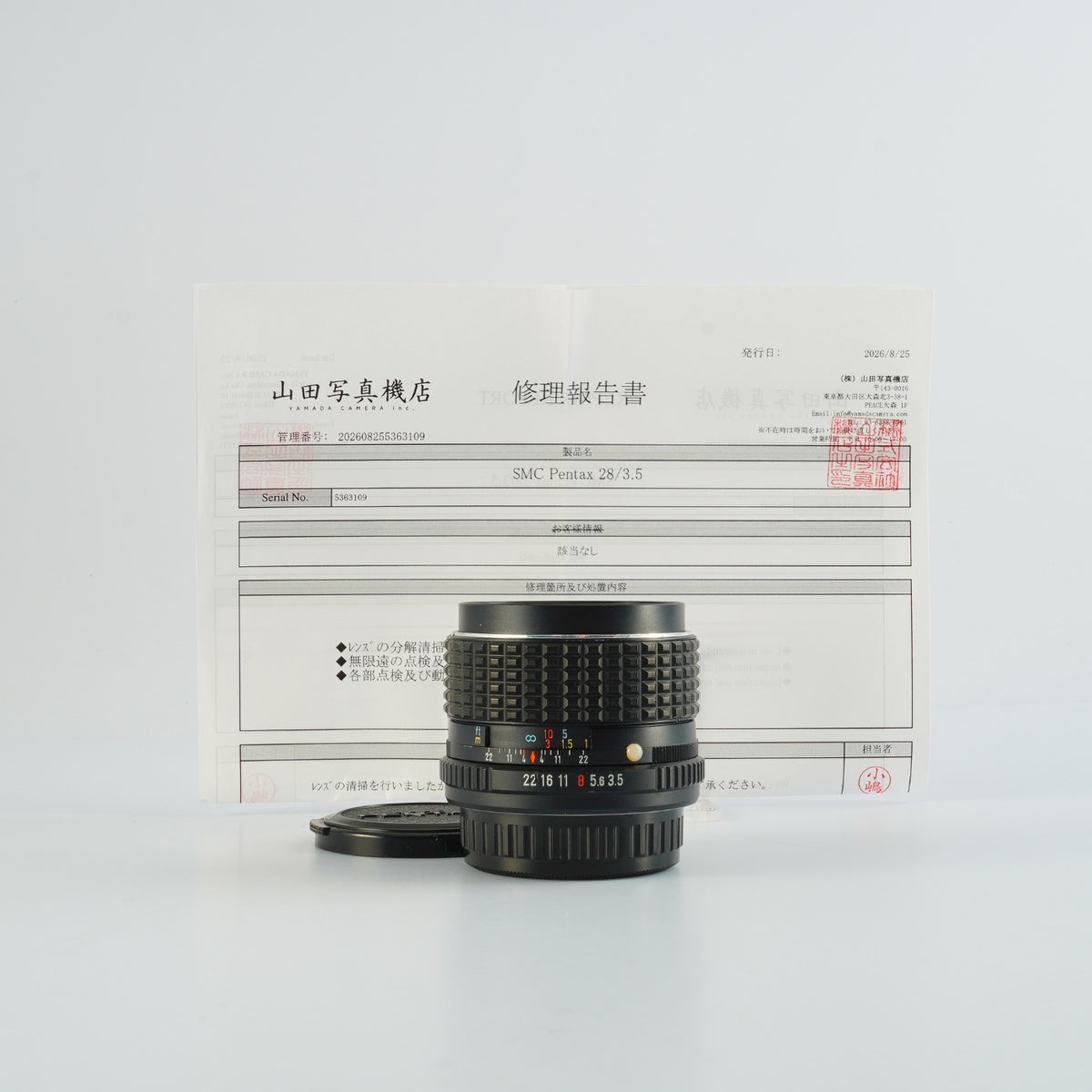 【Serviced】SMC PENTAX 28mm F/3.5 (Pentax K用) 単焦点レンズ