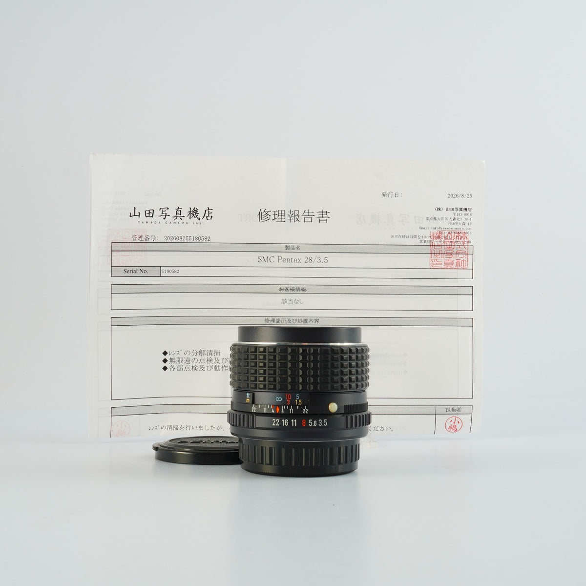 【Serviced】SMC PENTAX 28mm F/3.5 (Pentax K用) 単焦点レンズ