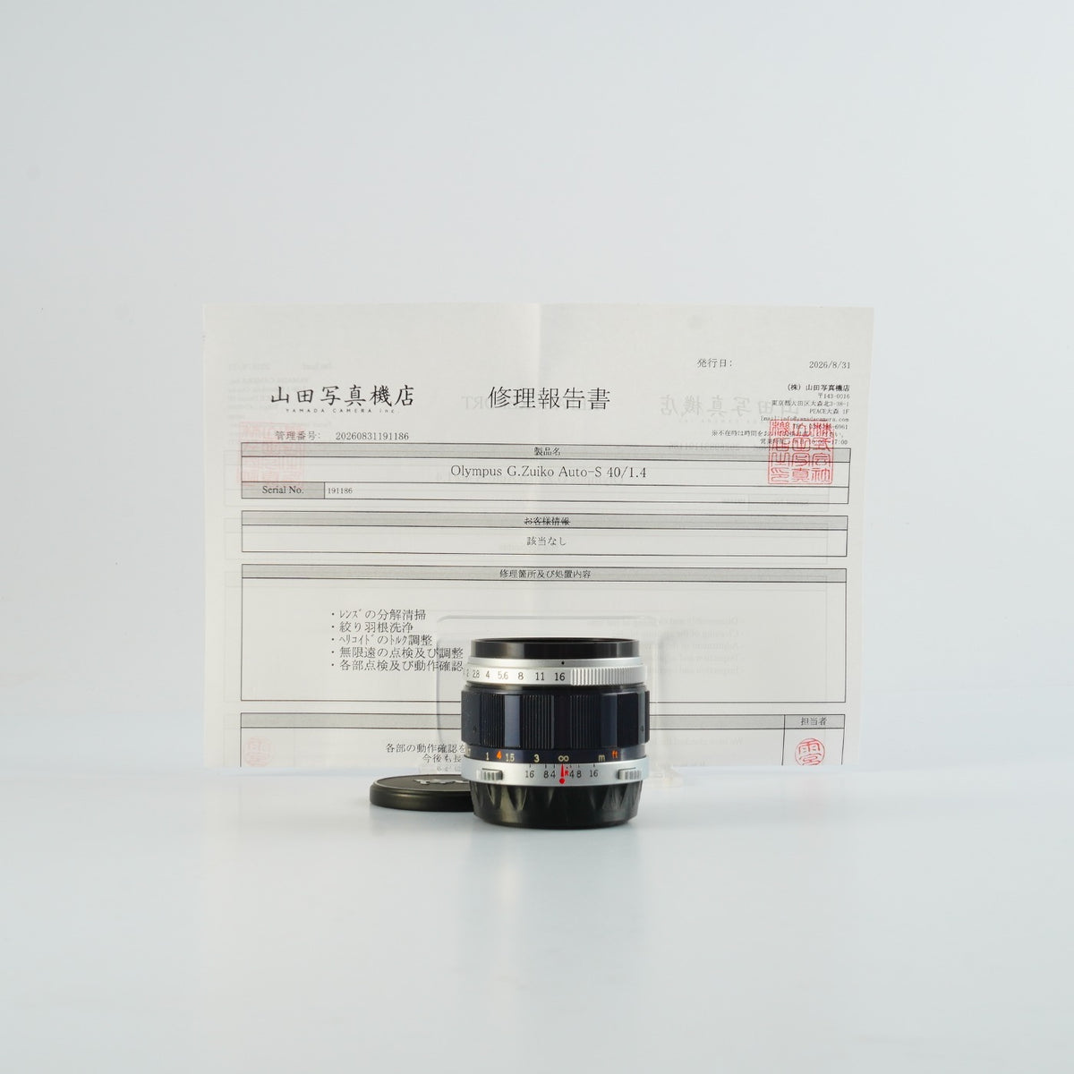 【Serviced】 OLYMPUS G.ZUIKO AUTO-S 40mm F/1.4 TTL for PEN FT / FV / F 単焦点レンズ