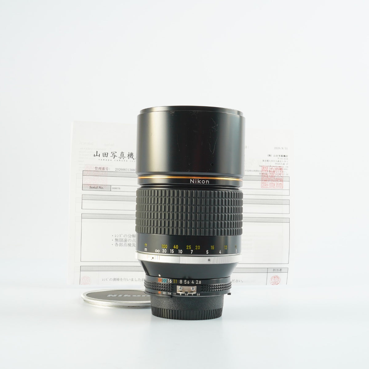 【Serviced】 Nikon Ai-S NIKKOR ED 180mm F/2.8 単焦点レンズ
