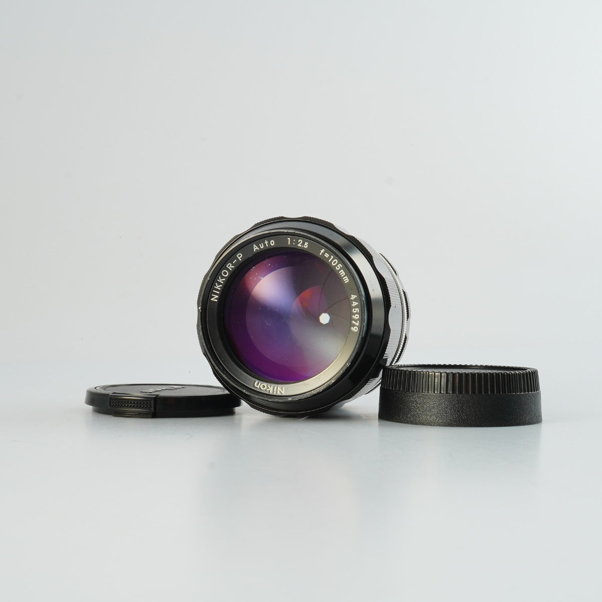 【Serviced】 Nikon 非Ai NIKKOR-P Auto 105mm F/2.5 単焦点レンズ