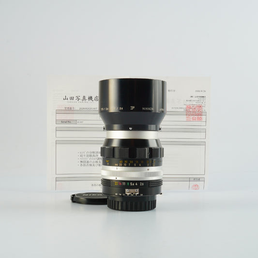 【Serviced】 Nikon Ai改 NIKKOR-P Auto 105mm F/2.5 単焦点レンズ