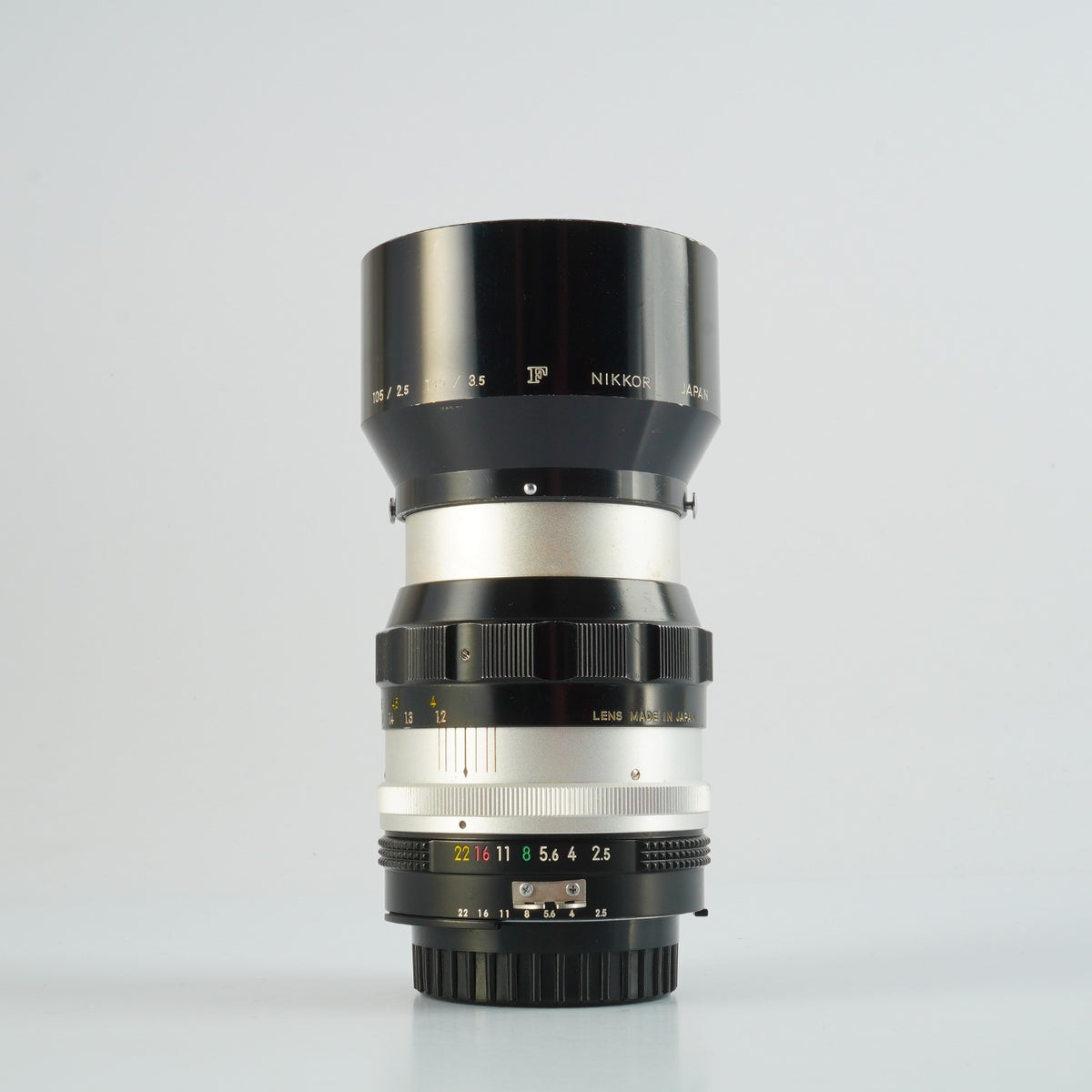 【Serviced】 Nikon Ai改 NIKKOR-P Auto 105mm F/2.5 単焦点レンズ