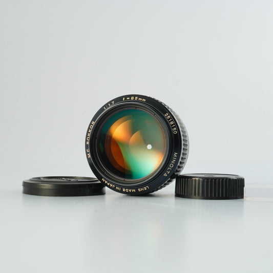 【Serviced】 MINOLTA MC ROKKOR 85mm F/1.7 Prime Lens