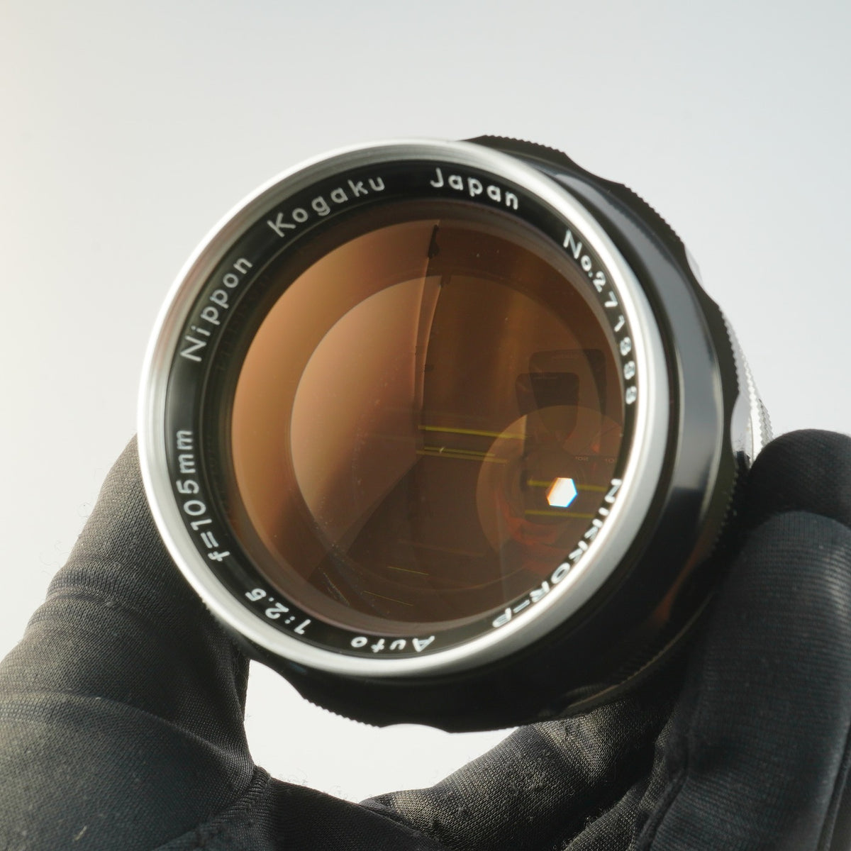 【Serviced】 Nikon 非Ai NIKKOR-P Auto 105mm F/2.5 単焦点レンズ