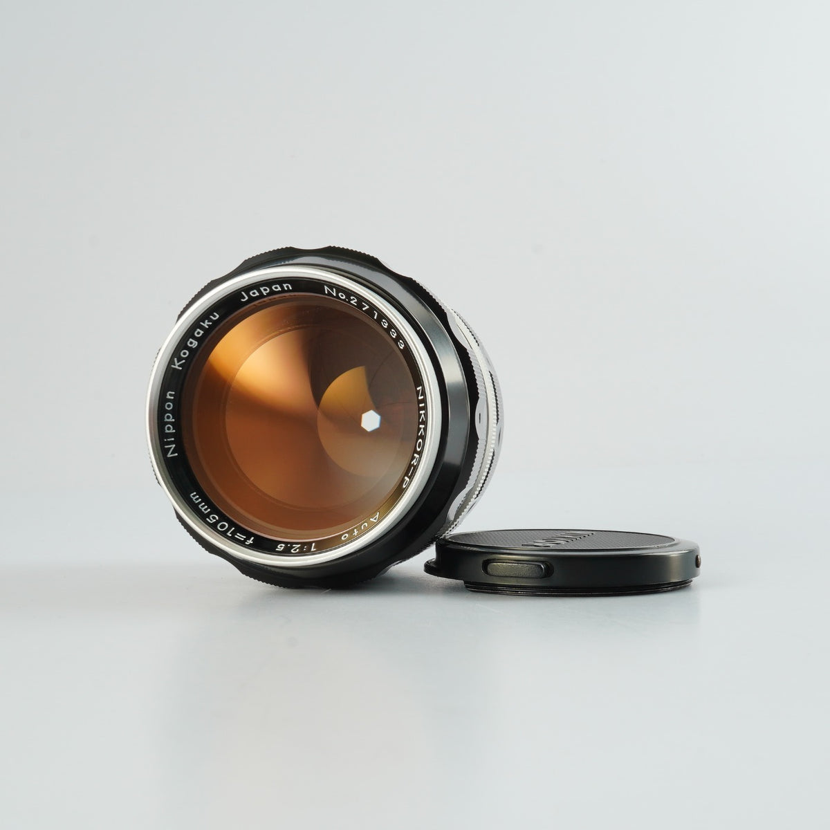 【Serviced】 Nikon 非Ai NIKKOR-P Auto 105mm F/2.5 単焦点レンズ
