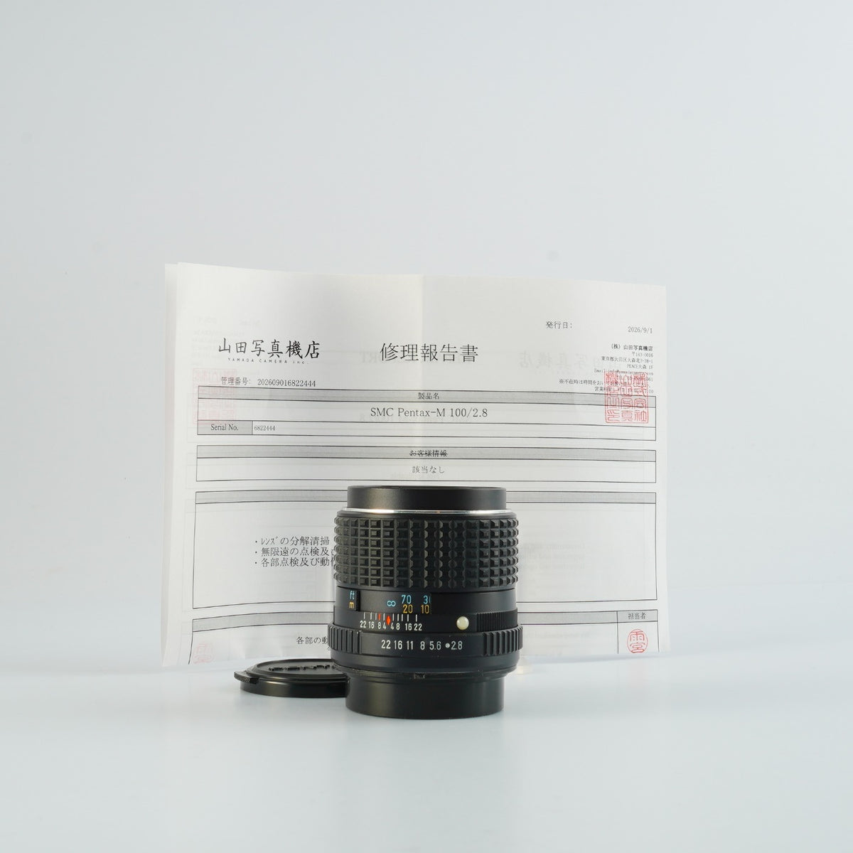 【Serviced】SMC PENTAX M 100mm F/2.8 (Pentax K用) 単焦点レンズ