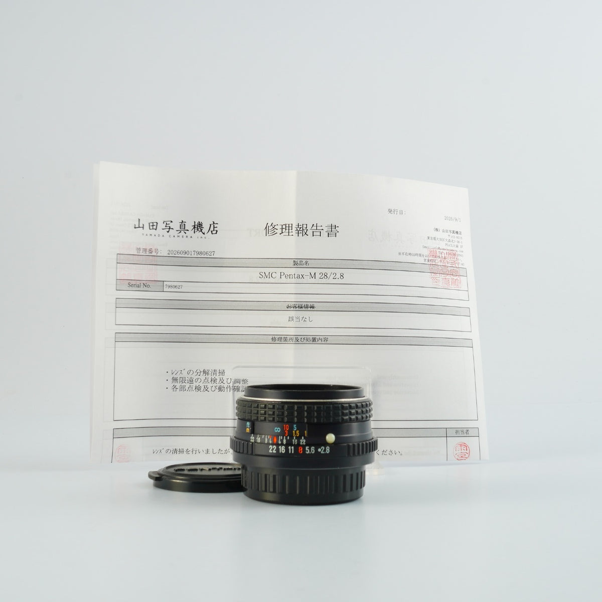 【Serviced】SMC PENTAX M 28mm F/2.8 (Pentax K用) 単焦点レンズ