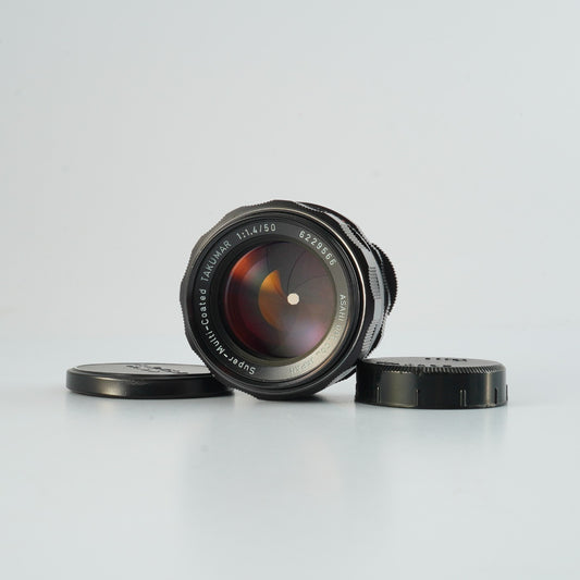 【Serviced】 PENTAX Super-Multi-Coated Takumar 50mm F/1.4 (M42用) 単焦点レンズ