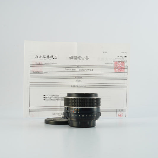【Serviced】 PENTAX SMC Takumar 50mm F/1.4 (M42用) 単焦点レンズ