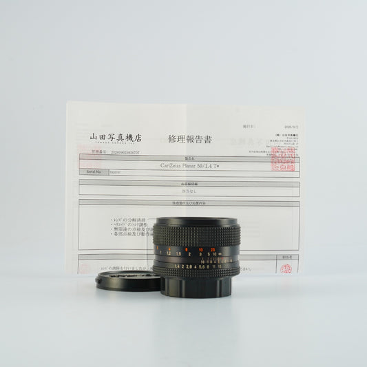 【Serviced】 CONTAX Carl Zeiss Planar T* 50mm F/1.4 AEJ 単焦点レンズ