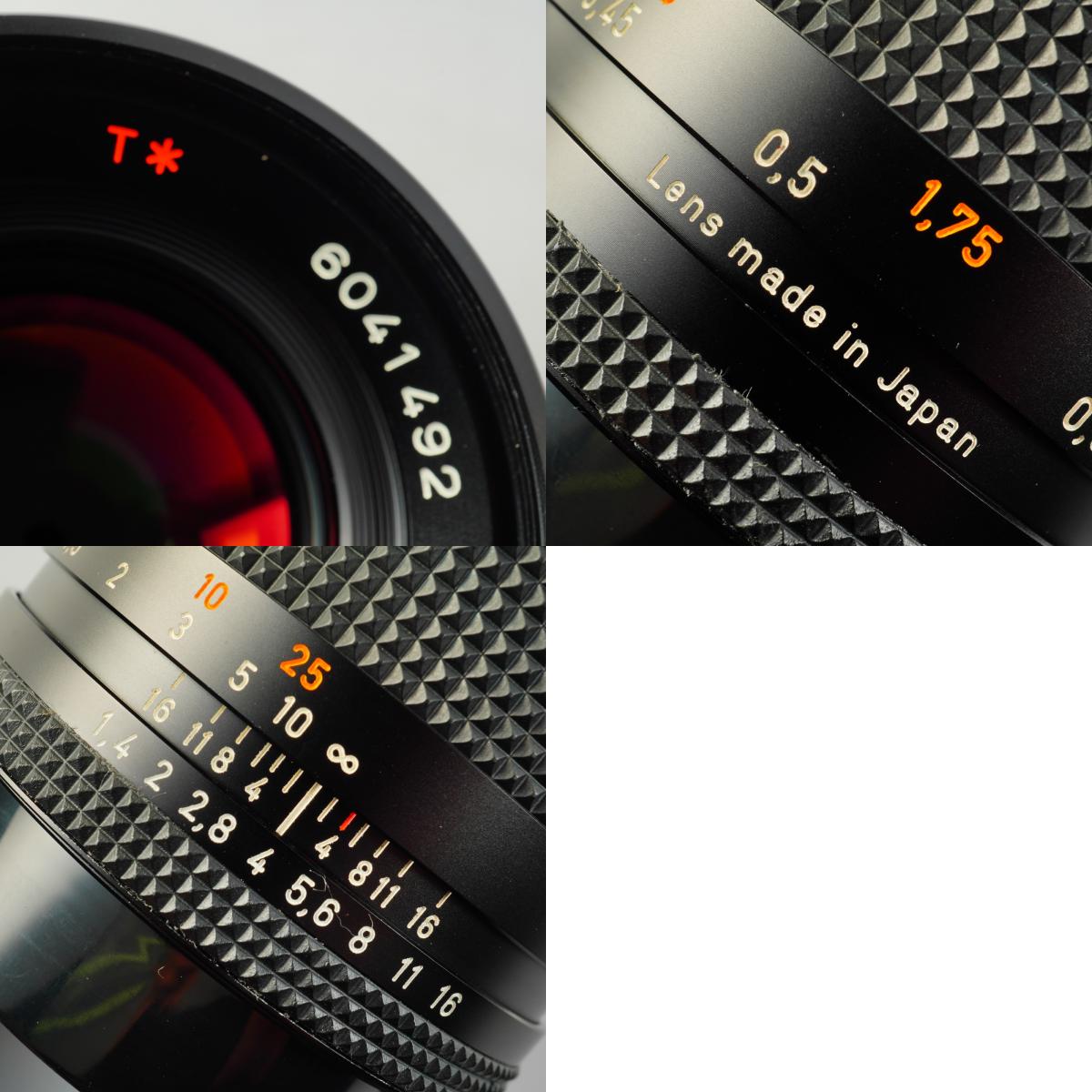 【Serviced】 CONTAX Carl Zeiss Planar T* 50mm F/1.4 AEJ 単焦点レンズ