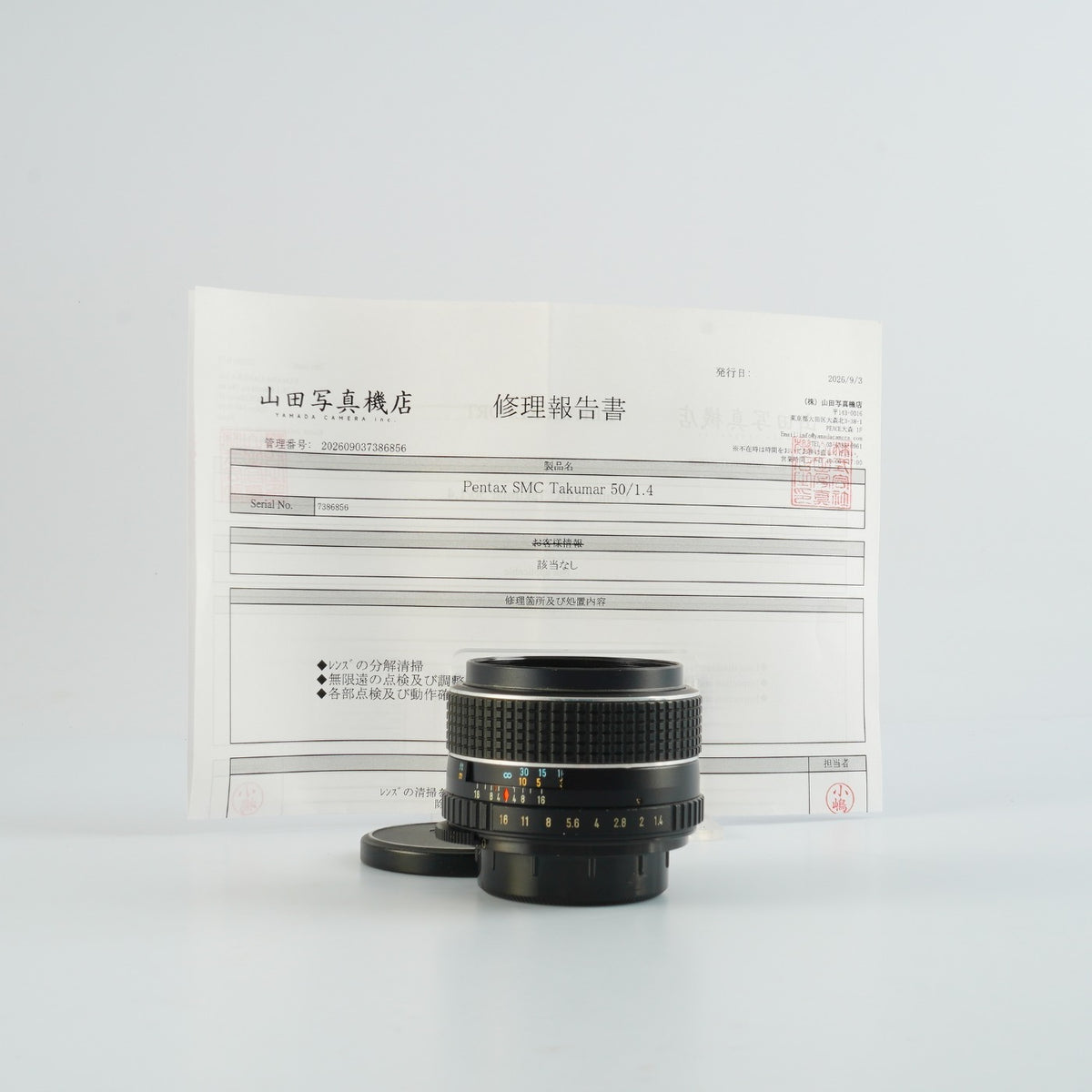 【Serviced】 PENTAX SMC Takumar 50mm F/1.4 (M42用) 単焦点レンズ
