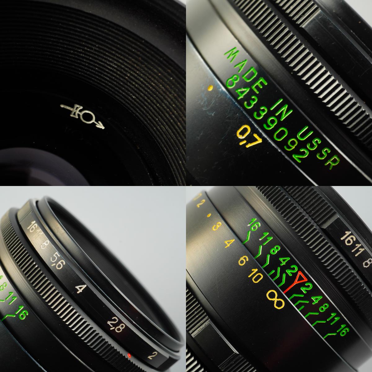 【Serviced】 HELIOS 44-2 58mm F/2 単焦点レンズ