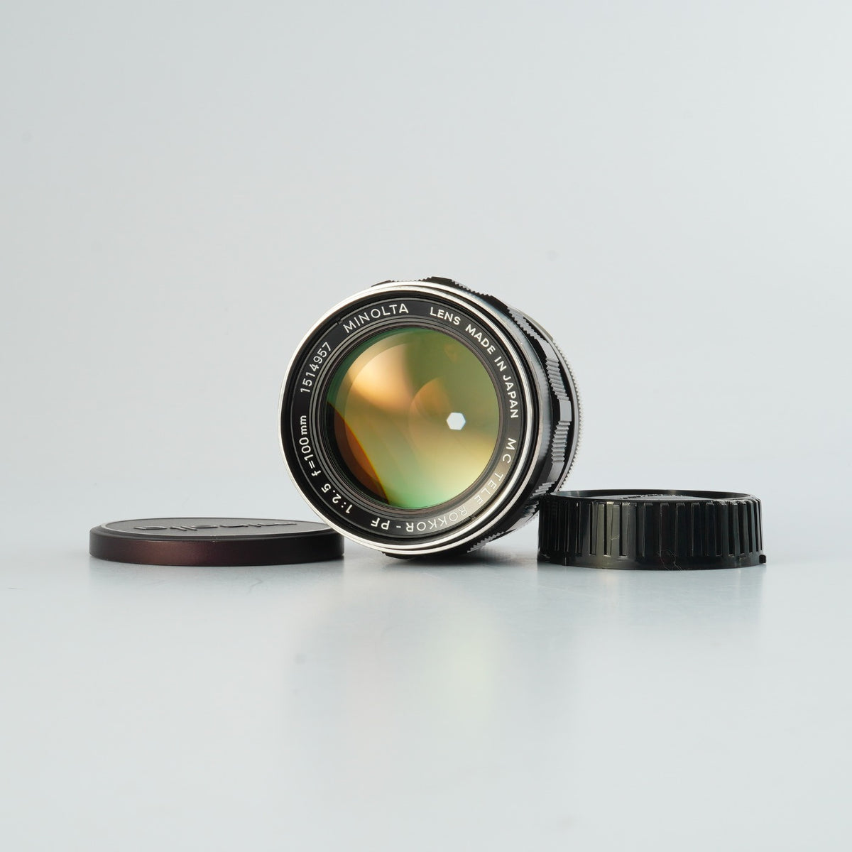【Serviced】 MINOLTA MC TELE ROKKOR PF 100mm F/2.5 単焦点レンズ