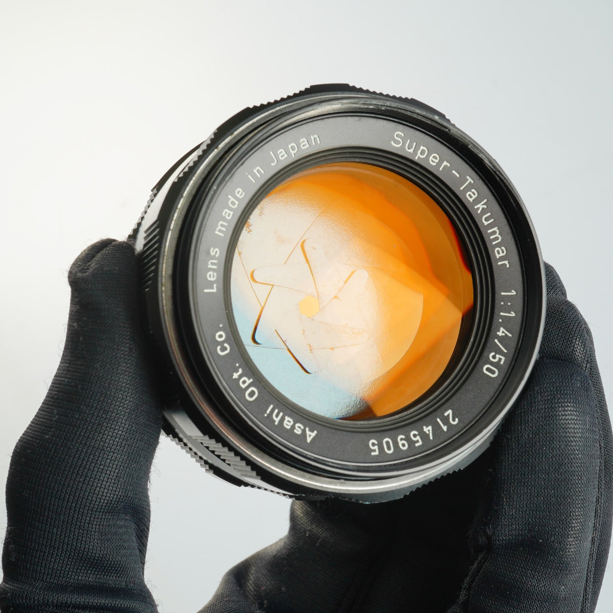 【Serviced】 PENTAX Super Takumar 50mm F/1.4 Yellow Thorium (M42用) 単焦点レンズ