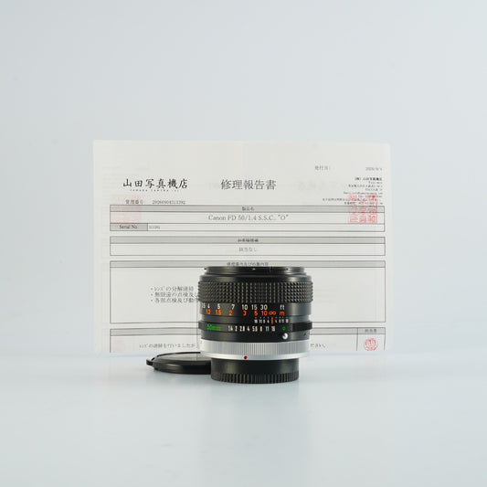 【Serviced】 Canon FD 50mm F/1.4 SSC s.s.c. "O" 単焦点レンズ