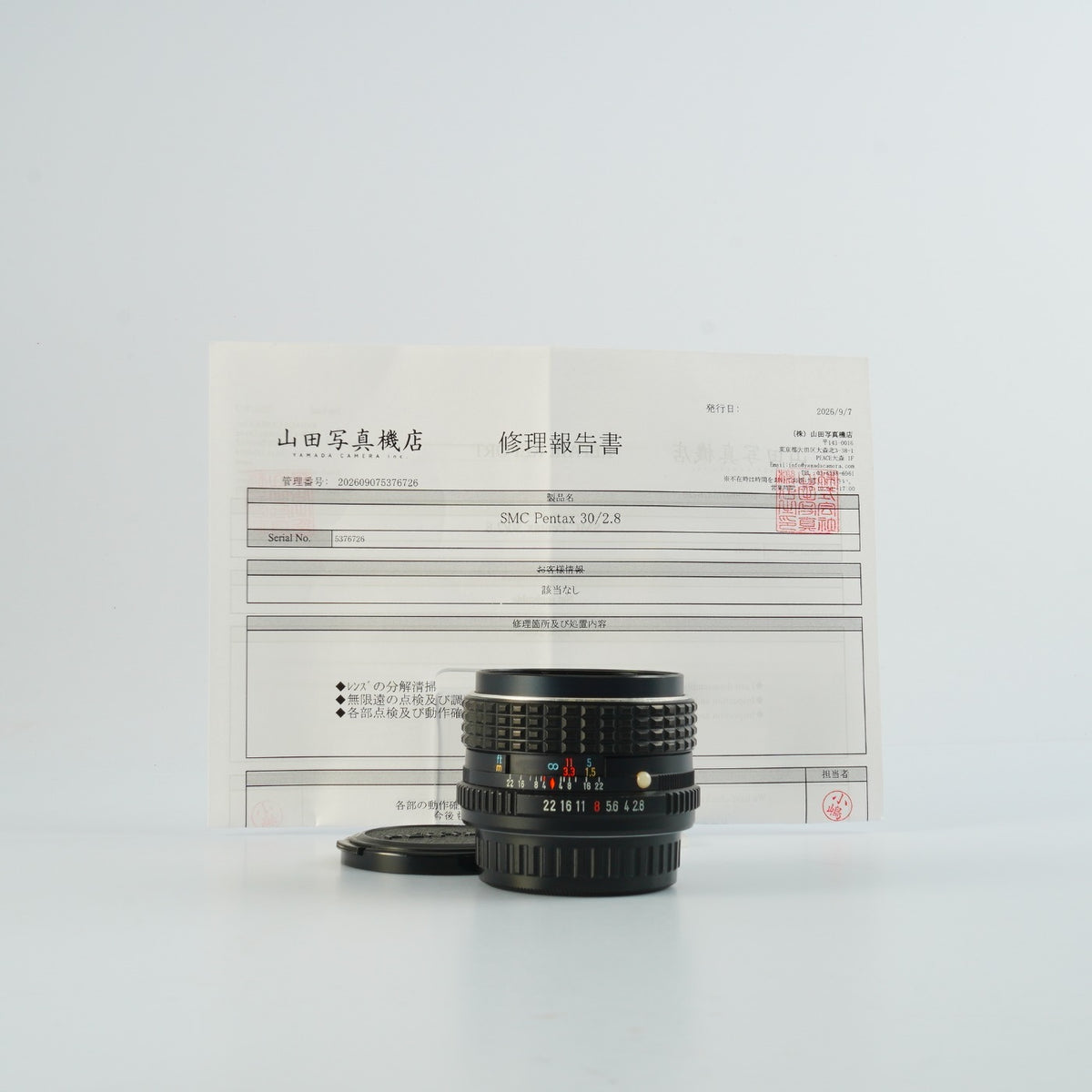 【Serviced】SMC PENTAX 30mm F/2.8 (Pentax K用) 単焦点レンズ
