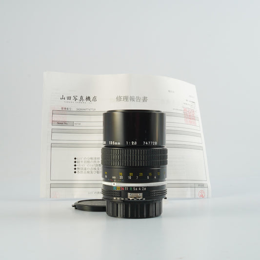 【Serviced】 Nikon Ai Nikkor 135mm F/2.8 単焦点レンズ