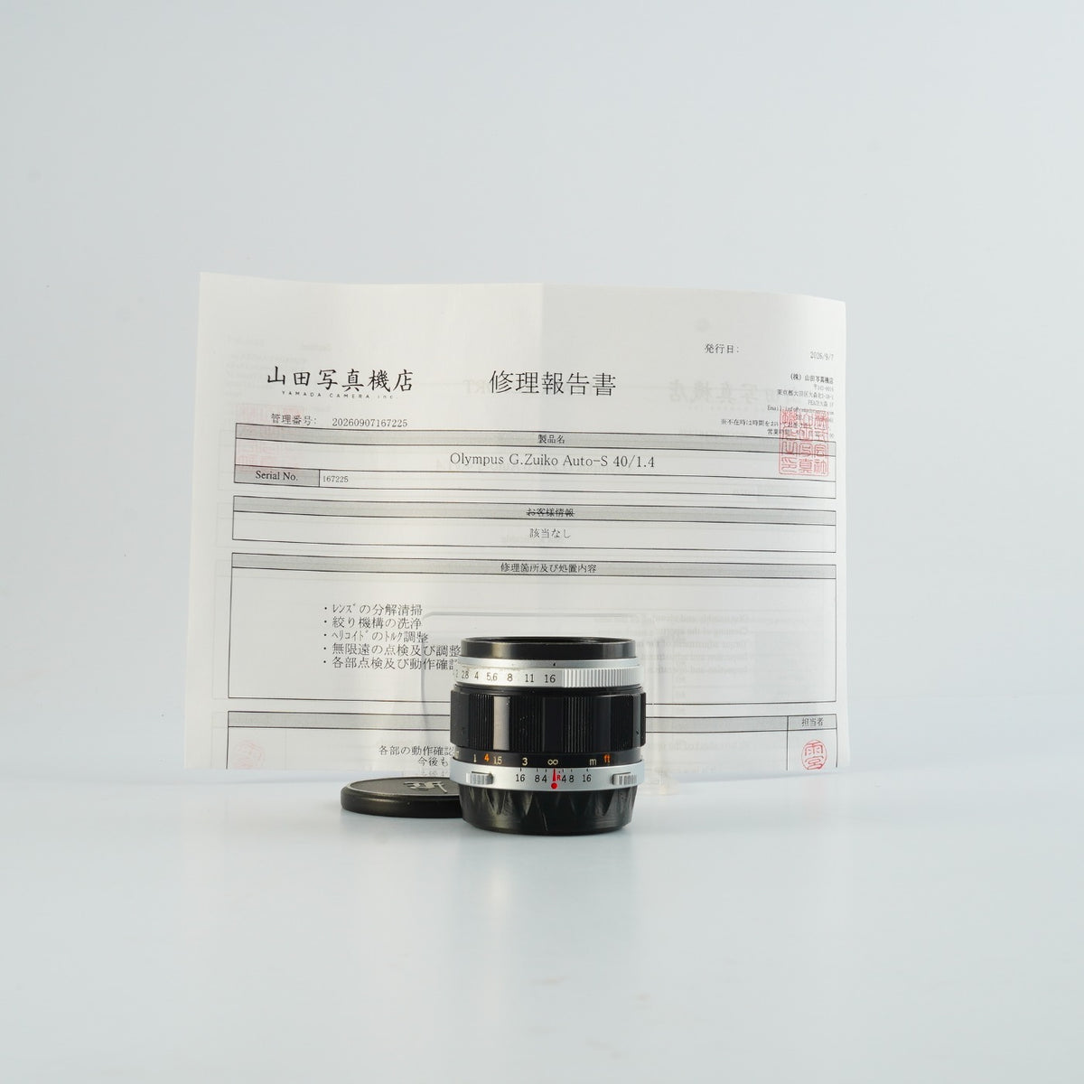 【Serviced】 OLYMPUS G.ZUIKO AUTO-S 40mm F/1.4 for PEN FT / FV / F 単焦点レンズ