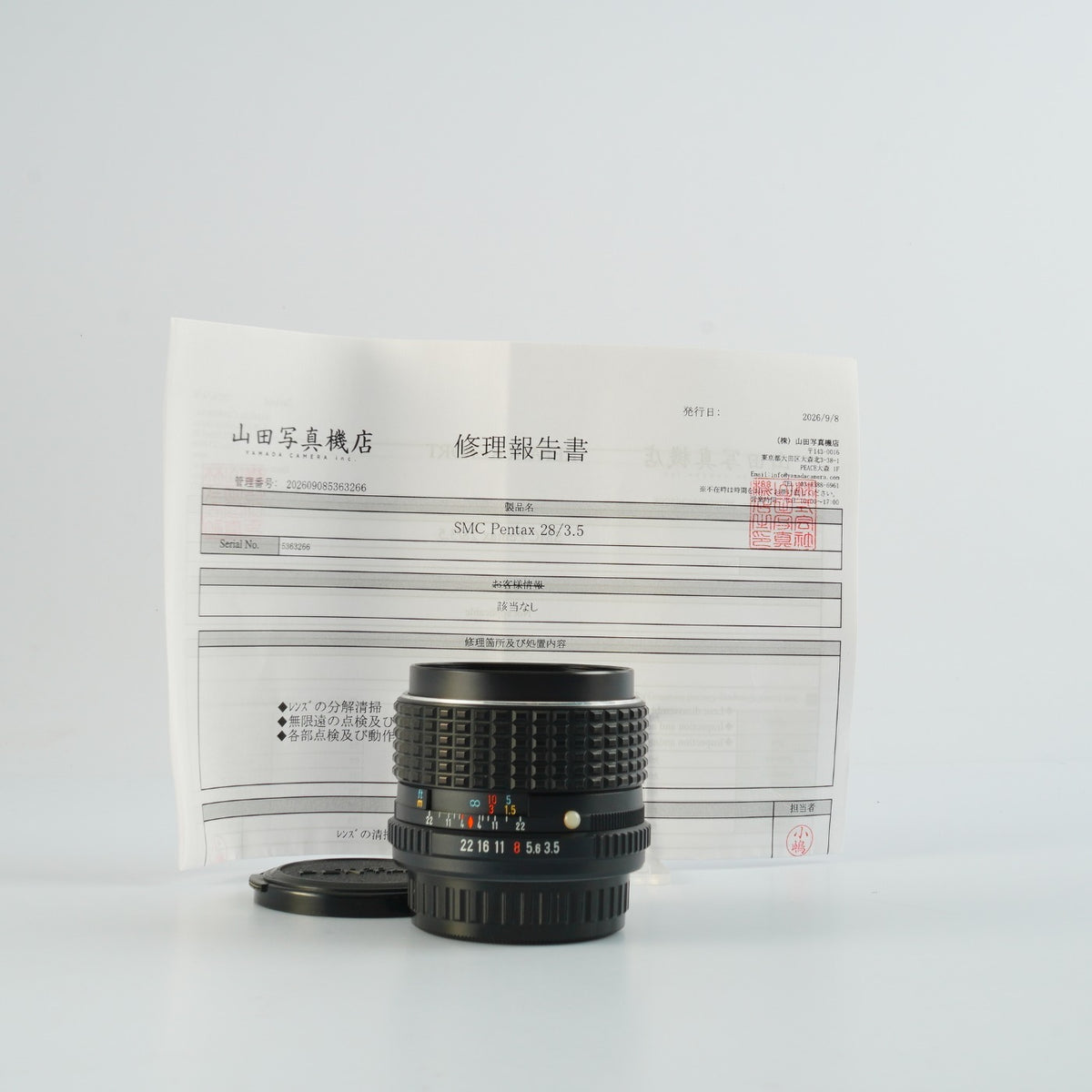 【Serviced】SMC PENTAX 28mm F/3.5 (Pentax K用) 単焦点レンズ
