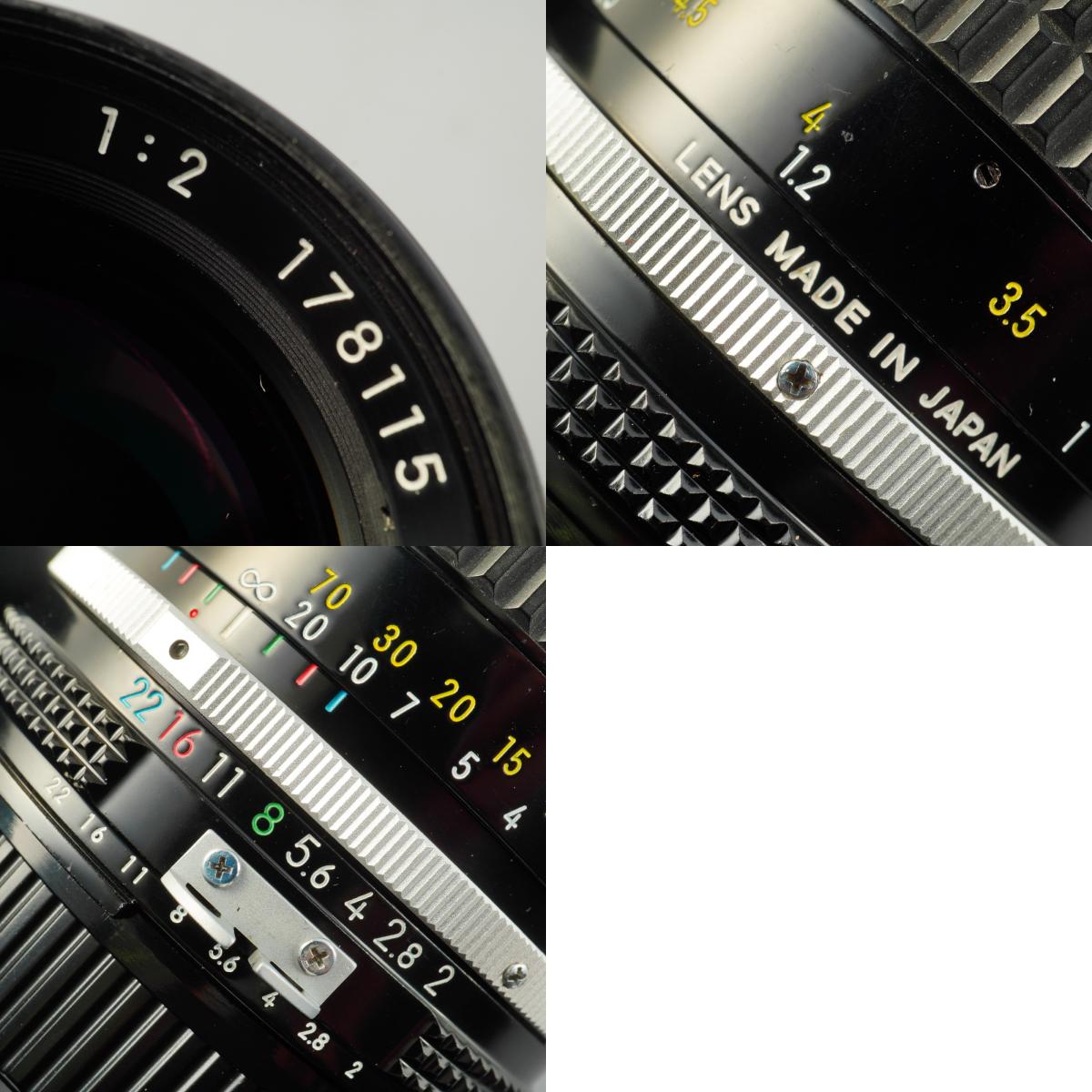 【Serviced】 Nikon Ai NIKKOR 85mm F/2 単焦点レンズ