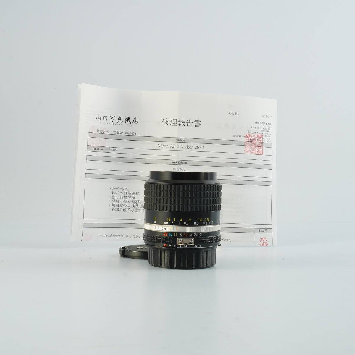 【Overhauled】 Nikon Ai-S NIKKOR 28mm F/2 単焦点レンズ