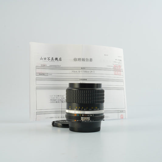 【Serviced】 Nikon Ai-S NIKKOR 28mm F/2 単焦点レンズ