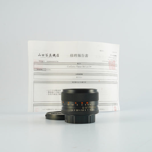 【Serviced】 CONTAX Carl Zeiss Planar T* 50mm F/1.4 AEJ 単焦点レンズ