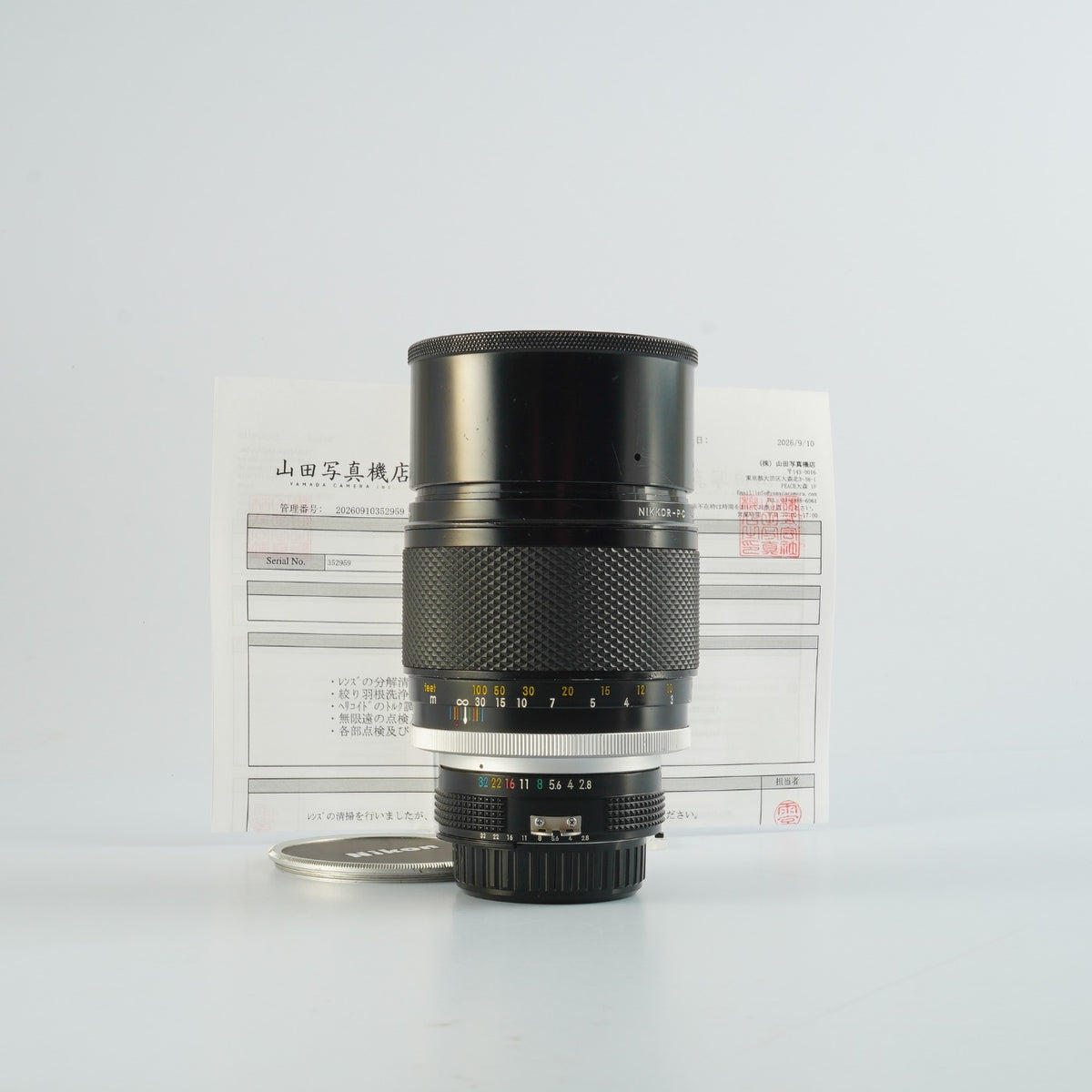 【Serviced】 Nikon Ai改 NIKKOR-P.C Auto 180mm F/2.8 単焦点レンズ