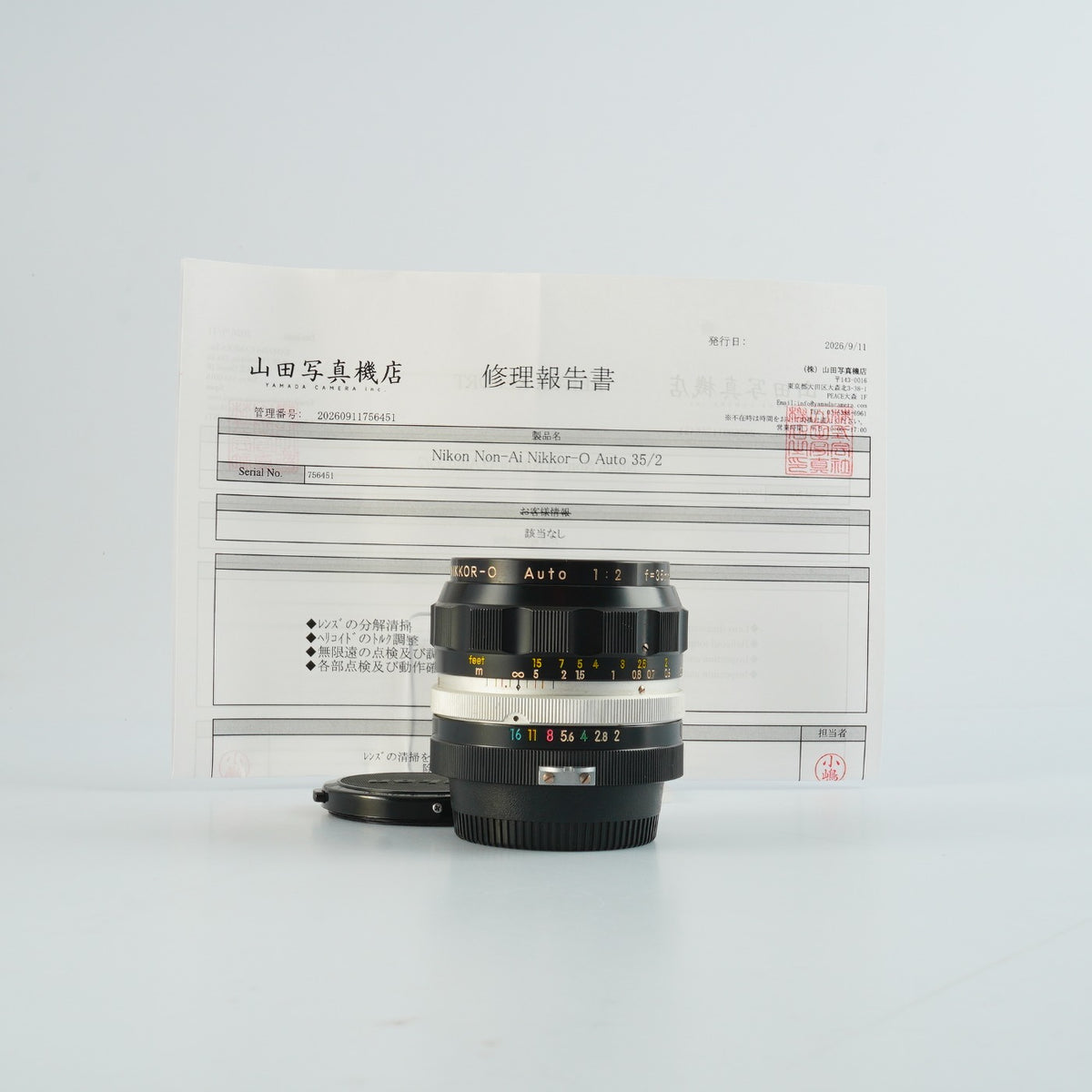 【Serviced】 Nikon 非Ai Nikkor-O Auto 35mm F/2 単焦点レンズ