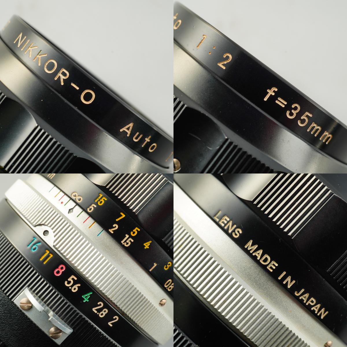【Serviced】 Nikon 非Ai Nikkor-O Auto 35mm F/2 単焦点レンズ